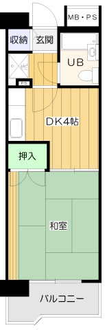 【UR賃貸】サンラフレ朝潮橋−1DK-アA／25�u