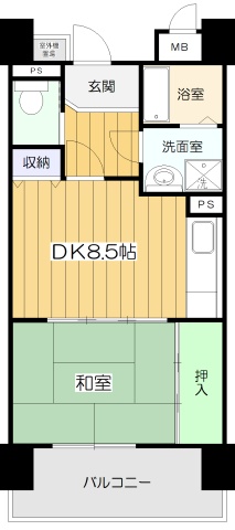 【公社賃貸】東長居団地−Aタイプ／1DK／40.56�u